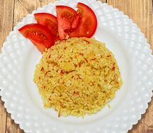 Рис отварной с луком и морковью