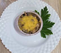 Жюльен с курицей и грибами