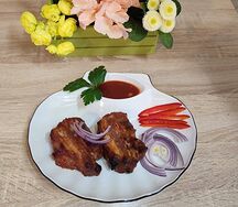 Ребрышки свиные в медово-горчичном соусе