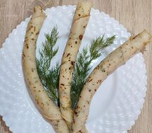 Блинчики с сыром и укропом