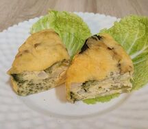 Запеканка из цветной капусты с брокколи и сыром