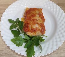 Жареные голубцы с мясом и рисом