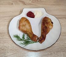 Голень куриная жареная