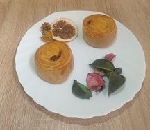 Французская булочка с изюмом 