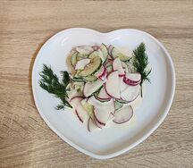 Редис с огурцом