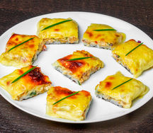Суши-Пицца с Курицей и грибами