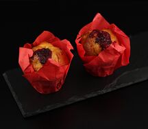 Маффин с вишней и шоколадом