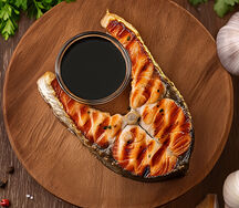 Стейк лосося, семги на мангале