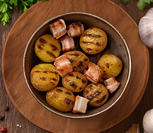 Молодой картофель гриль с курдюком 