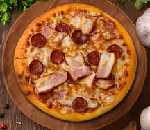 Пицца мясная BBQ