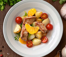 Салат с куриной печенью