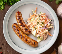 Колбаски жареные с Коул слоу