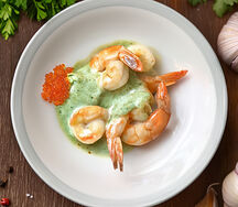 Креветки в соусе васаби