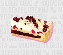 Брусничный торт с белым шоколадом