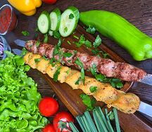 Люля-кебаб из баранины, люля-кебаб из картошки