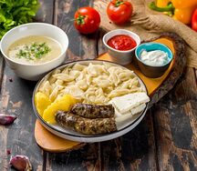 Хинкал Осетинский с сушеной колбасой