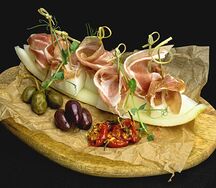 Итальянское прошутто с дыней