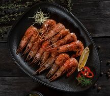 Креветки магаданские отварные
