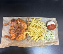 Цыпленок с картофелем фри