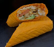 Шаурма в сырном лаваше