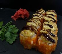 Запеченный краб с угрем