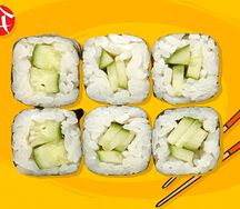 Маки ролл с огурцом