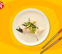 Уха Сливочная с лососем