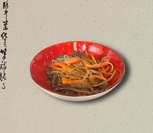 Японский салат с говядиной 