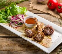 Шашлык из бараньей корейки