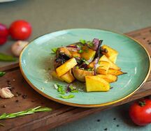 Грибы жареные с картофелем и луком