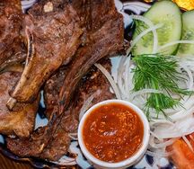 Шашлык из бараньей корейки