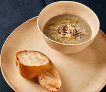 Крем-суп из лесных грибов