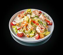 Салат Цезарь с креветками