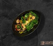 Баварский с колбасками и горчичной заправкой