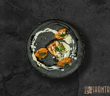 Стейк из индейки с пюре из батата