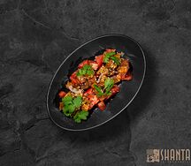 Салат с хрустящим баклажаном