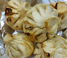 Хинкали жареные с бараниной