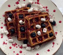 Вафли ягодные