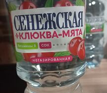 Сенежская Клюква,мята негазированная