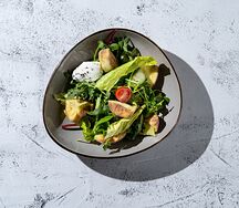 Салат с хрустящим баклажаном