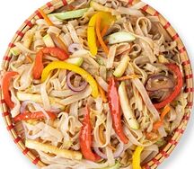 Лапша рисовая с овощами