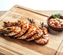 Креветки на гриле