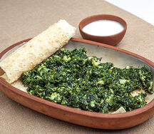 Шпинат с яйцом