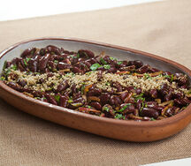 Зеленое лобио с грецким орехом