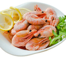 Креветки отварные