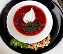 Борщ из свежей капусты с картофелем