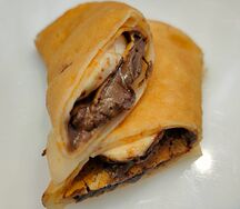 Блин с бананом и шоколадом