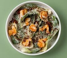 Цезарь с капустой пак-чой и креветками New