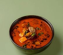 Томатный суп с рыбой и морепродуктами New