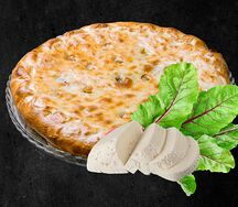 Пирог с сыром и свекольными листьями